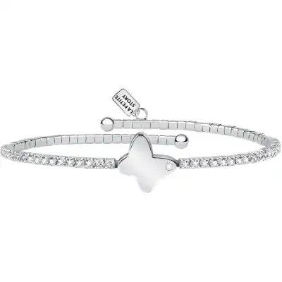 La Petite Story Brass And Zircon Bracelet With White Butterfly LPS05ASE05 For Women