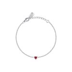La Petite Story Silver Bracelet With White And Red Zircons LPS05AWV52 For Women