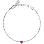 La Petite Story Silver Bracelet With White And Red Zircons LPS05AWV52 For Women