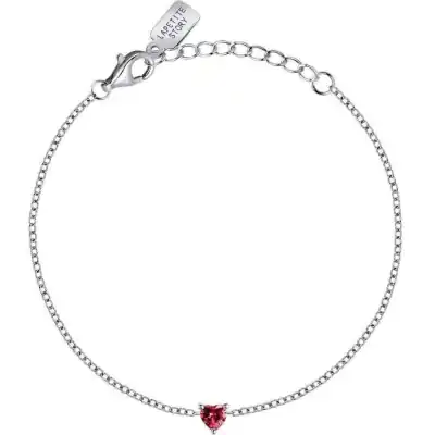 La Petite Story Silver Bracelet With White And Red Zircons LPS05AWV52 For Women
