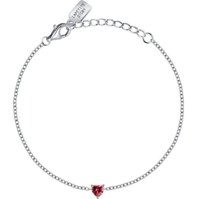 La Petite Story Silver Bracelet With White And Red Zircons LPS05AWV52 For Women