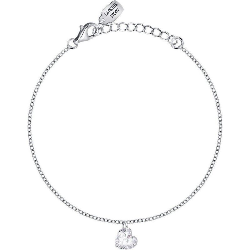 La Petite Story Silver Bracelet With Clear Zircons LPS05AWV54 For Women