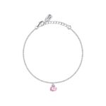 La Petite Story Silver Bracelet With White And Pink Zircon LPS05AWV56 For Women