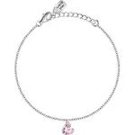La Petite Story Silver Bracelet With White And Pink Zircon LPS05AWV56 For Women