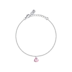 La Petite Story Silver Bracelet With White And Pink Zircon LPS05AWV56 For Women