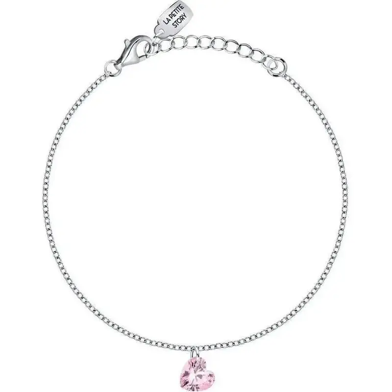La Petite Story Silver Bracelet With White And Pink Zircon LPS05AWV56 For Women