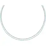 La Petite Story Steel Necklace With Light Blue Beads LPS10ARR09 For Women