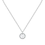 La Petite Story Steel Hoop Necklace With Clear Crystal LPS10ASD17 For Women