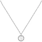 La Petite Story Steel Hoop Necklace With Clear Crystal LPS10ASD17 For Women