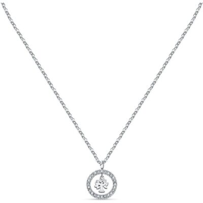 La Petite Story Steel Necklace With Clear Crystal LPS10ASF08 For Women