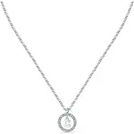 La Petite Story Letter C Steel Necklace With Clear Crystal LPS10ASF11 For Women