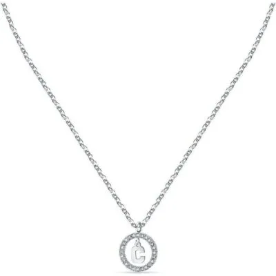 La Petite Story Letter C Steel Necklace With Clear Crystal LPS10ASF11 For Women