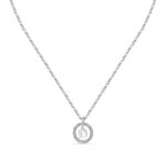 La Petite Story Letter D Steel Necklace With Clear Crystal LPS10ASF12 For Women