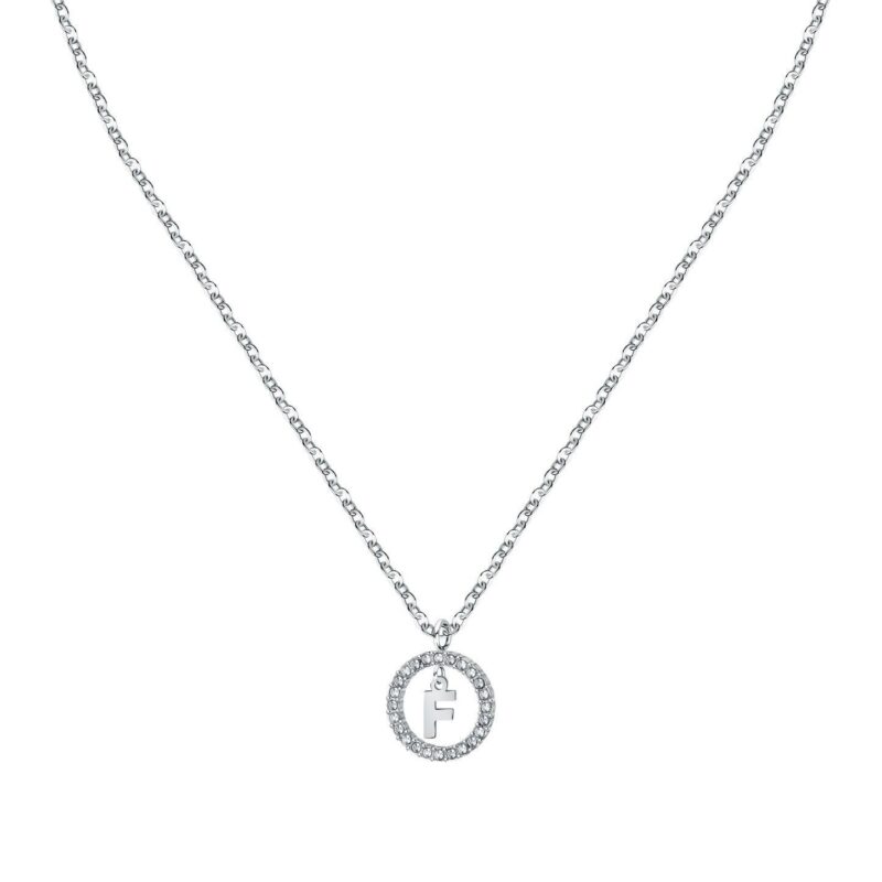 La Petite Story Letter F Steel Necklace With Clear Crystal LPS10ASF14 For Women La Petite Story Letter F Steel Necklace With Clear Crystal LPS10ASF14 For Women