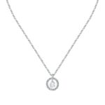 La Petite Story Letter G Steel Necklace With Clear Crystal LPS10ASF15 For Women