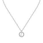 La Petite Story Letter L Steel Necklace With Clear Crystal LPS10ASF17 For Women