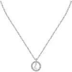 La Petite Story Letter L Steel Necklace With Clear Crystal LPS10ASF17 For Women