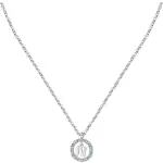 La Petite Story Letter N Steel Necklace With Clear Crystal LPS10ASF19 For Women