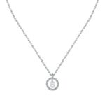 La Petite Story Letter S Steel Necklace With Clear Crystal LPS10ASF23 For Women