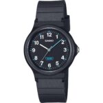 Casio Pop Analog Black Bio Based Resin Strap Black Dial Quartz LQ-24B-1B Women's Watch