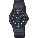 Casio Pop Analog Black Bio Based Resin Strap Black Dial Quartz LQ-24B-1B Women's Watch
