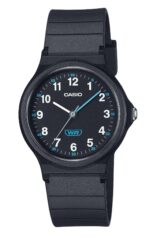 Casio Pop Analog Black Bio Based Resin Strap Black Dial Quartz LQ-24B-1B Women's Watch