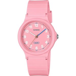 Casio Pop Analog Pink Bio Based Resin Strap Pink Dial Quartz LQ-24B-4B Women's Watch