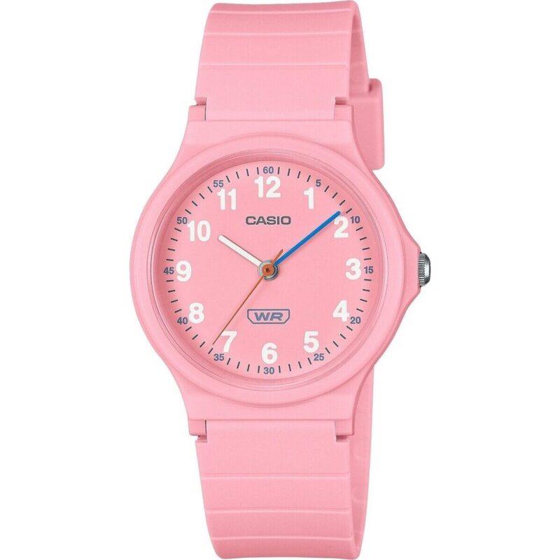 Casio Pop Analog Pink Bio Based Resin Strap Pink Dial Quartz LQ-24B-4B Women's Watch