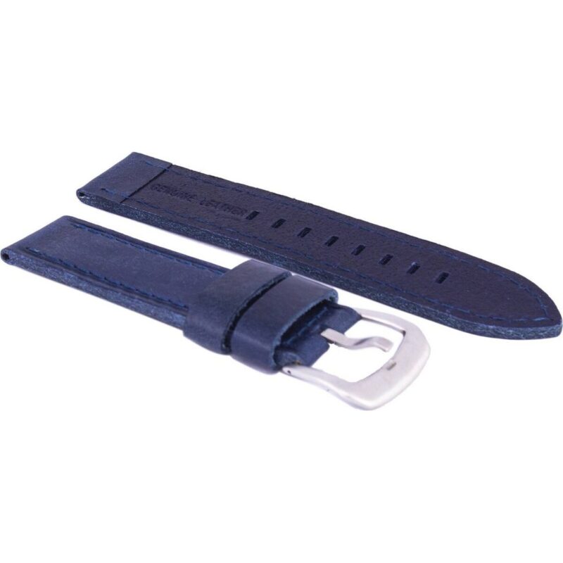Blue Ratio Brand Leather Watch Strap 22mm