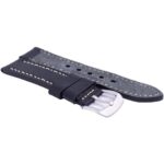 Ratio LS16 Black Leather Watch Strap 22mm