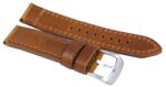 Brown Ratio Brand Leather Watch Strap 22mm For SKX007