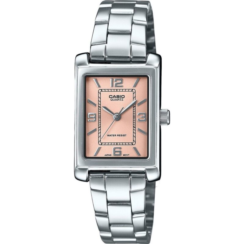 Casio Standard Analog Stainless Steel Pink Dial Quartz LTP-1234DD-4A Women's Watch