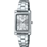 Casio Standard Analog Stainless Steel Silver Dial Quartz LTP-1234DD-7A Women's Watch
