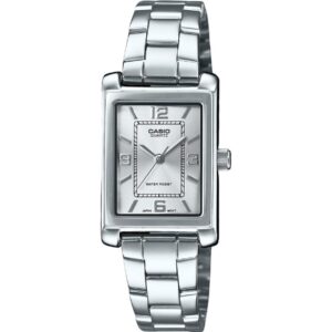 Casio Standard Analog Stainless Steel Silver Dial Quartz LTP-1234DD-7A Women's Watch