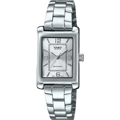 Casio Standard Analog Stainless Steel Silver Dial Quartz LTP-1234DD-7A Women's Watch