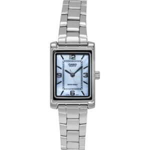 Casio Standard Analog Stainless Steel Mother Of Pearl Dial Quartz LTP-1234DS-2A Women's Watch