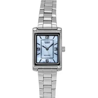 Casio Standard Analog Stainless Steel Mother Of Pearl Dial Quartz LTP-1234DS-2A Women's Watch