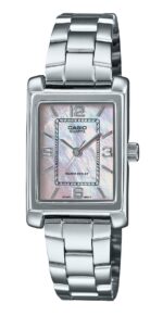 Casio Standard Analog Stainless Steel Mother Of Pearl Dial Quartz LTP-1234DS-4A Women's Watch