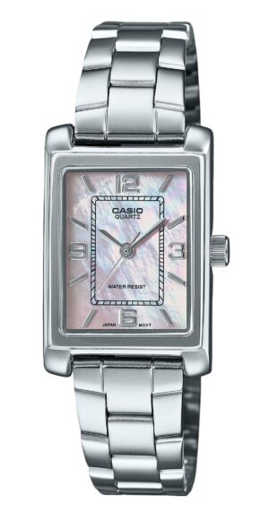 Casio Standard Analog Stainless Steel Mother Of Pearl Dial Quartz LTP-1234DS-4A Women's Watch