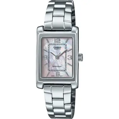 Casio Standard Analog Stainless Steel Mother Of Pearl Dial Quartz LTP-1234DS-4A Women's Watch