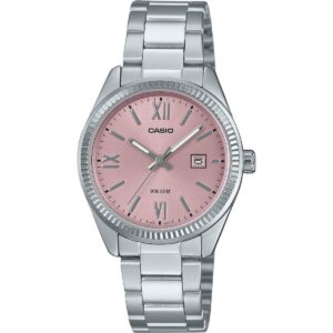 Casio Standard Analog Stainless Steel Pink Dial Quartz LTP-1302DD-4A1V Women's Watch