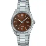 Casio Standard Analog Stainless Steel Brown Dial Quartz LTP-1302DD-5AV Women's Watch