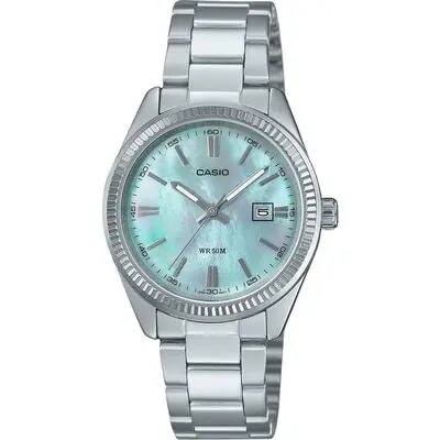 Casio Standard Analog Stainless Steel Mother Of Pearl Dial Quartz LTP-1302DS-2AV Women's Watch