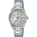 Casio Standard Analog Stainless Steel Mother Of Pearl Dial Quartz LTP-1302DS-4AV Women's Watch