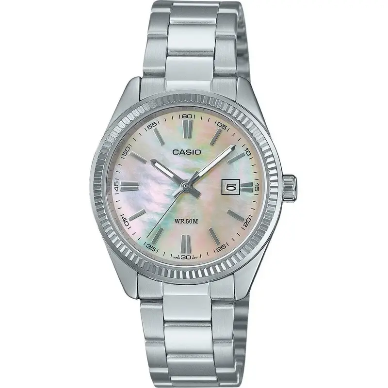 Casio Standard Analog Stainless Steel Mother Of Pearl Dial Quartz LTP-1302DS-4AV Women's Watch Casio Standard Analog Stainless Steel Mother Of Pearl Dial Quartz LTP-1302DS-4AV Women's Watch