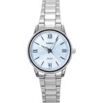 Casio Analog Stainless Steel Mint Blue Dial Quartz LTP-1303DD-2AV Women's Watch