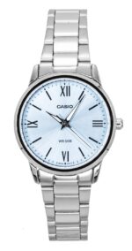 Casio Analog Stainless Steel Mint Blue Dial Quartz LTP-1303DD-2AV Women's Watch