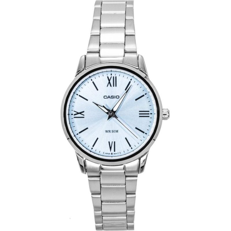 Casio Analog Stainless Steel Mint Blue Dial Quartz LTP-1303DD-2AV Women's Watch