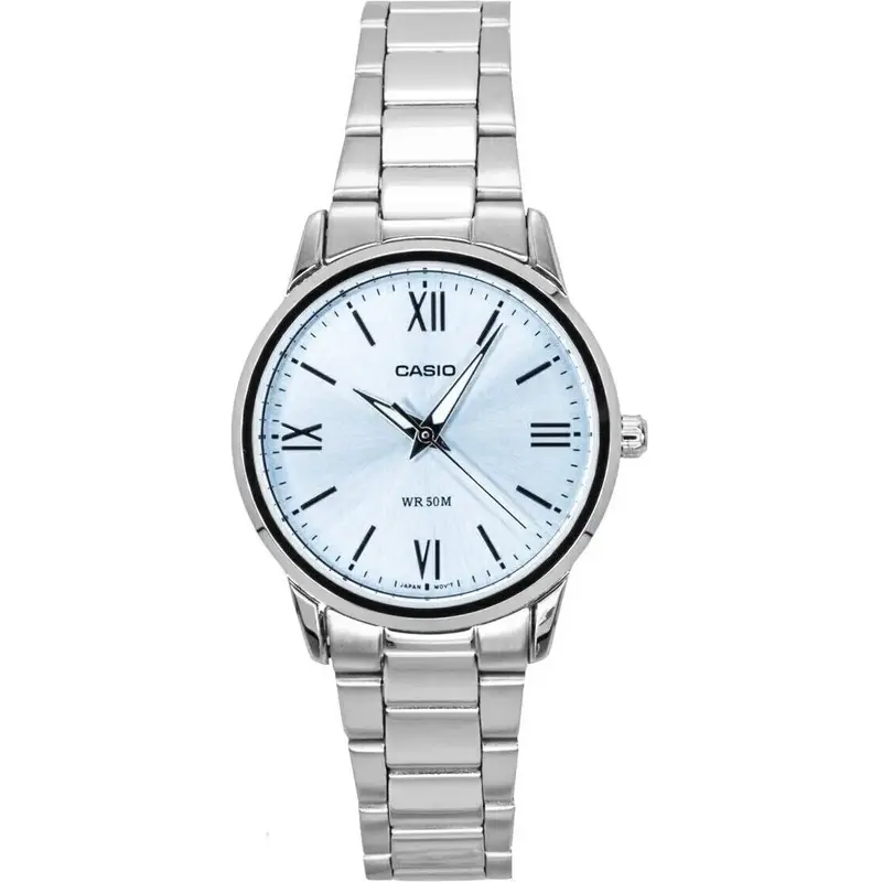 Casio Analog Stainless Steel Mint Blue Dial Quartz LTP-1303DD-2AV Women's Watch