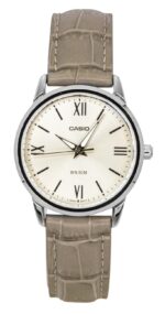 Casio Analog Leather Strap Gold Dial Quartz LTP-1303LL-7AV Women's Watch